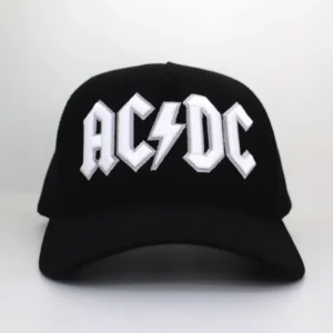Boné Trucker Bordado AC/DC Back in Black