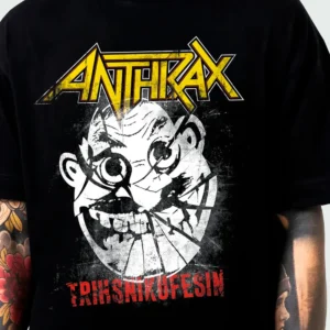Camiseta Manga Curta Anthrax Trihsnikufesin