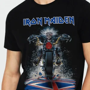 Camiseta Manga Curta Iron Maiden Motorcycle II