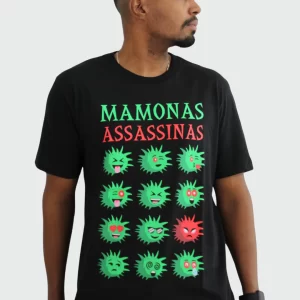 Camiseta Manga Curta Mamonas Assassinas Emojis