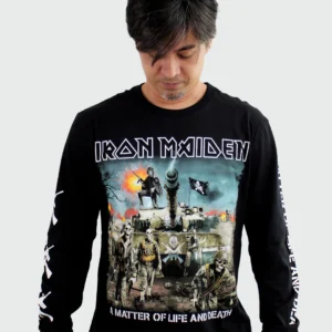 Camiseta Manga Longa Iron Maiden A Matter Of Life And Death