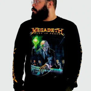 Camiseta Manga Longa Megadeth Rust In Peace