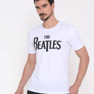 Camiseta Masculina The Beatles Branca