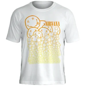 Camiseta Nirvana Smiley Pattern