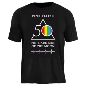 Camiseta Pink Floyd 50TH Dark Side Logo