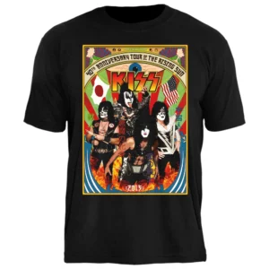 Camiseta kiss 40 TH Anniversary Tour Of Rising Sun.