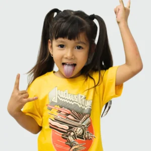 Camiseta Manga Curta Infantil Judas Priest Screaming For Vengeance