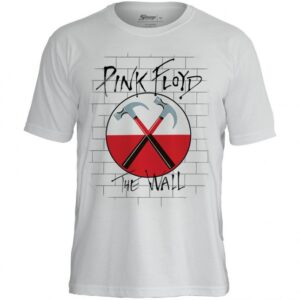 Camiseta Pink Floyd The Wall Stamp Branca | Back in Black