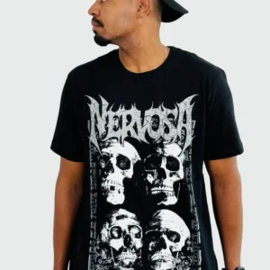 Camiseta Manga Curta Nervosa Behind the Flames
