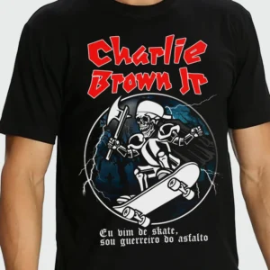 Camiseta Manga Curta Charlie Brown Jr. Guerreiro Do Asfalto
