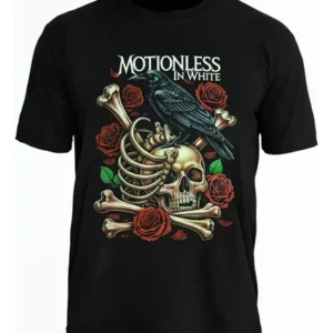 Camiseta Banda Motionless In White - Crow - Oficina Rock