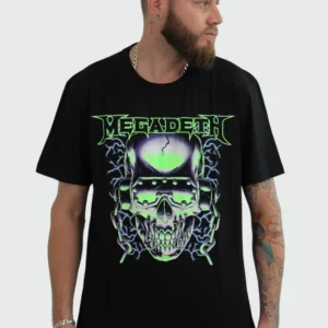 Camiseta Manga Curta Megadeth Killing Is My Business Neon