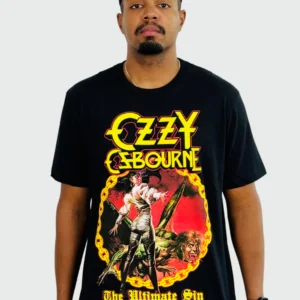 Camiseta Manga Curta Ozzy Osbourne The Ultimate Sin