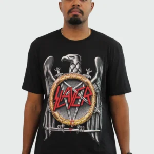 Camiseta Manga Curta Slayer Silver Eagle