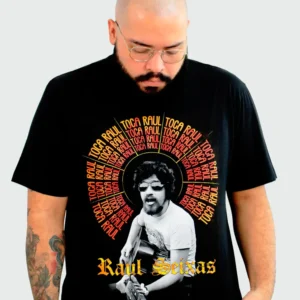 Camiseta Manga Curta Raul Seixas Toca Raul